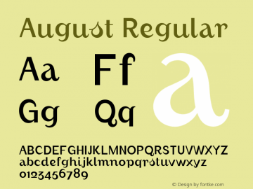 August Regular 001.000图片样张