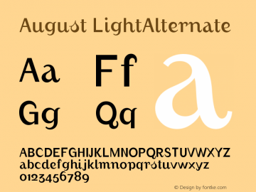 August LightAlternate Version 001.000图片样张