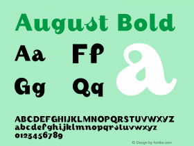 August Bold Version 001.000图片样张