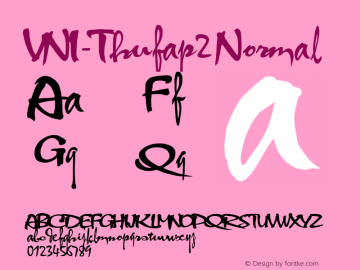 VNI-Thufap2 Normal v2.0 Code VNI for Windows Font Sample