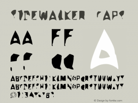 Sidewalker Caps Version 001.000 Font Sample