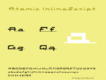 Atomic InlineScript Version 001.000 Font Sample