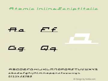 Atomic InlineScriptItalic Version 001.000图片样张