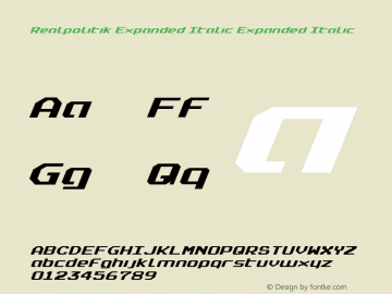 Realpolitik Expanded Italic Expanded Italic 2图片样张