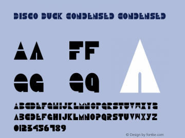 Disco Duck Condensed Condensed 2 Font Sample