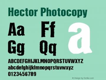 Hector Photocopy Version 001.000图片样张