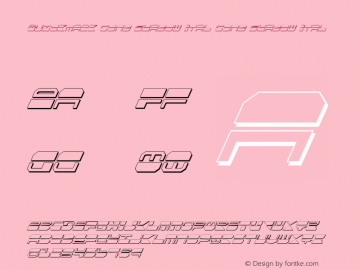 Quickmark Cond Shadow Ital Cond Shadow Ital 1 Font Sample