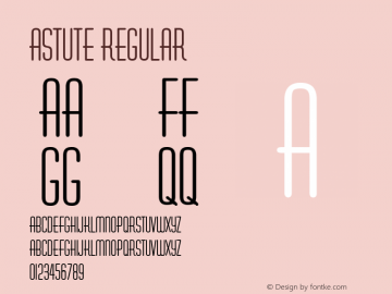 Astute Regular The WSI-Fonts Professional Collection Font Sample