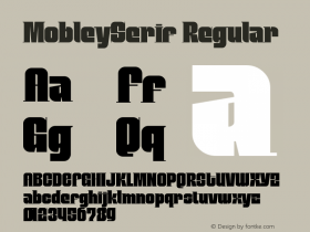 MobleySerif Regular Version 001.000图片样张