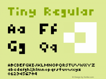 Tiny Regular Version 1.00图片样张