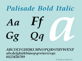 Palisade Bold Italic Publisher's Paradise -- Media Graphics International Inc.图片样张