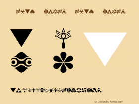 Hylian Symbols Hylian Symbols Version 1.0 Font Sample