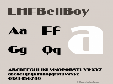 LHFBellBoy ☞ (1.0) ;com.myfonts.letterheadfonts.lhf-bell-boy.regular.wfkit2.3zaz图片样张