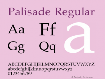 Palisade Regular Print Artist: Sierra On-Line, Inc.图片样张