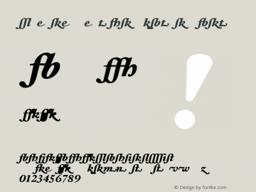 Hoefler Text BlackItalicAlt Version 001.000图片样张