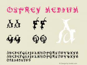 Osprey Medium Version 001.000 Font Sample