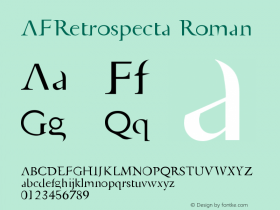 AFRetrospecta Roman Version 001.000图片样张