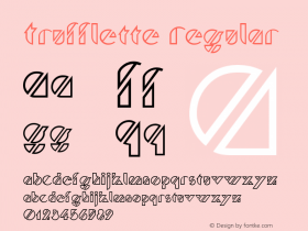 Trufflette Regular The IMSI MasterFonts Collection, tm 1995, 1996 IMSI (International Microcomputer Software Inc.) Font Sample