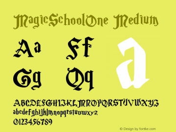 MagicSchoolOne Medium Version 001.000图片样张