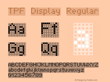 TPF Display Regular 1.0图片样张