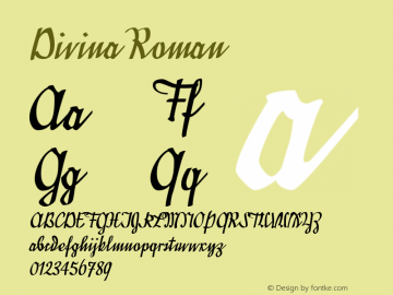 Divina Roman Version 001.001图片样张