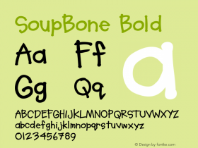 SoupBone Bold Version 001.000图片样张