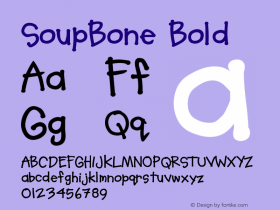 SoupBone Bold Version 001.000图片样张