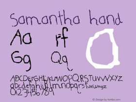 Samantha hand 2000; 1.0, initial release图片样张