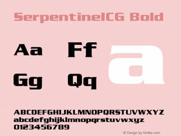 SerpentineICG Bold Version 001.000图片样张