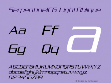 SerpentineICG LightOblique Version 001.000图片样张