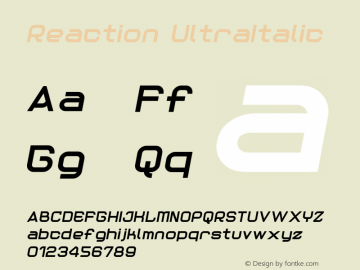 Reaction UltraItalic Version 001.000图片样张