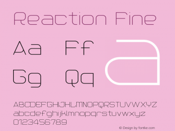 Reaction Fine Version 001.000图片样张