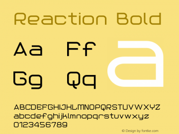 Reaction Bold Version 001.000图片样张