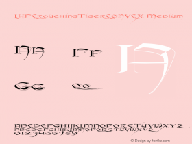 LHFCrouchingTigerCONVEX Medium Version 001.000 Font Sample