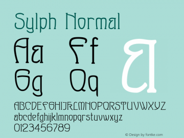 Sylph Normal Version 1.00图片样张
