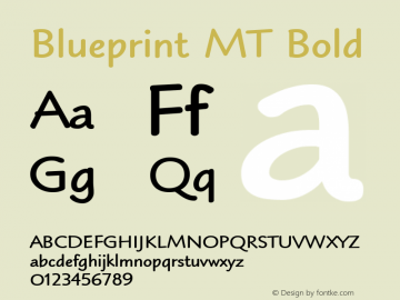 Blueprint MT Bold Version 001.003图片样张