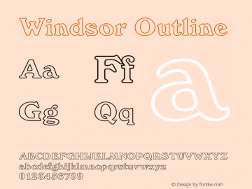 Windsor Outline Version 003.001图片样张