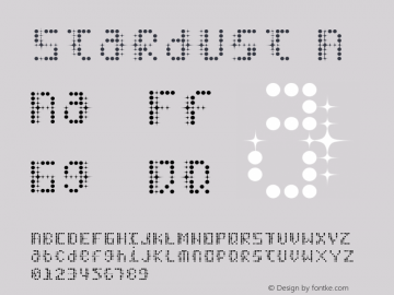 Stardust A Version 001.000 Font Sample