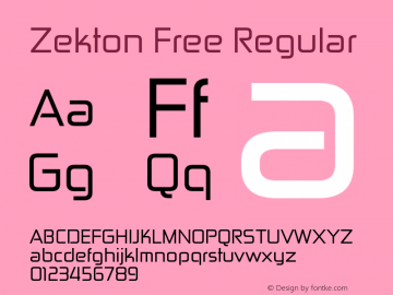 Zekton Free Regular Version 3.000图片样张