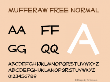 Mufferaw Free normal Version 001.001 Font Sample