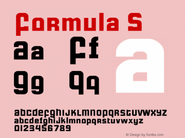 Formula S Macromedia Fontographer 4.1.5 6/15/04图片样张