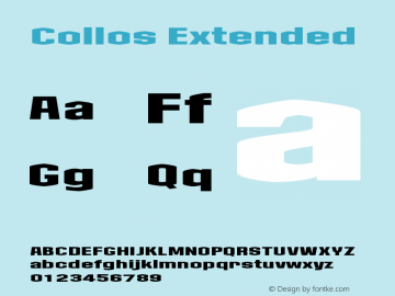 Collos Extended Version 001.000 Font Sample