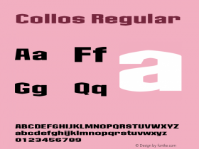 Collos Regular 001.000 Font Sample