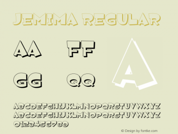 Jemima Regular 001.000 Font Sample