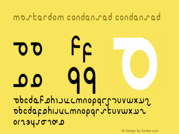 Masterdom Condensed Condensed 1 Font Sample