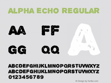 Alpha Echo Regular Updated Feb. 2007图片样张