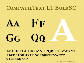 CompatilText LT BoldSC Version 002.000图片样张