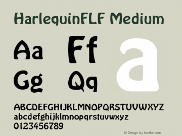 HarlequinFLF Medium Version 001.000 Font Sample