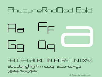 PhutureRndClsd Bold Version 001.000图片样张