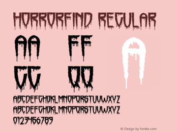 Horrorfind Regular Version 1.0图片样张